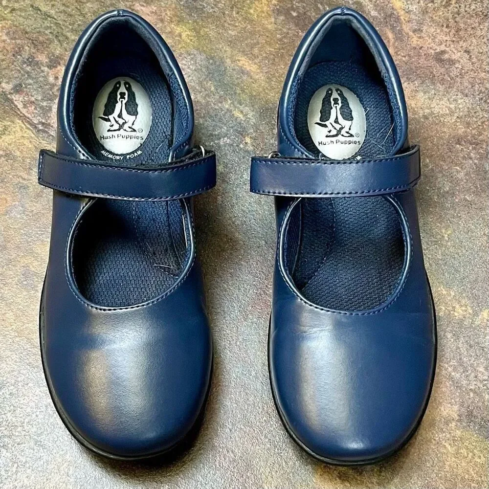 Hush Puppies Lexi Blue Mary Jane Slip-on Shoes 3 M